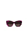 Gucci Double G Cat-eye Sunglasses In Black