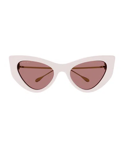 GUCCI GUCCI EYEWEAR CAT-EYE FRAME SUNGLASSES