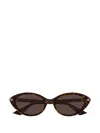 Gucci Double G Cat-eye Sunglasses In Brown