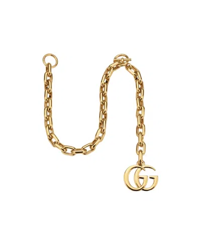 Gucci Double G Charm Belt In Gold