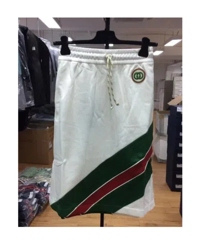 Gucci Double G Embellished Skirt In Gray