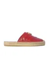 Gucci Double G Espadrilles In Red