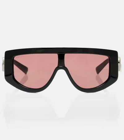 GUCCI DOUBLE G FLAT-TOP SUNGLASSES