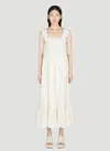 GUCCI DOUBLE G FLOWER BRODERIE ANGLAISE DRESS