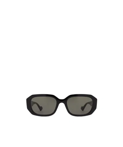 Gucci Double-g Geometric-frame Sunglasses In Gray