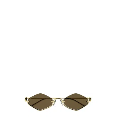 GUCCI GUCCI EYEWEAR DIAMOND FRAME SUNGLASSES