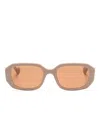 Gucci Gg Sonnenbrille Mit Geometrischem Gestell In Neutrals