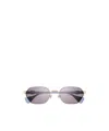 Gucci Double-g Geometric-frame Sunglasses In Purple