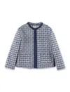 Gucci Double G Geometric Jacket In Bluette