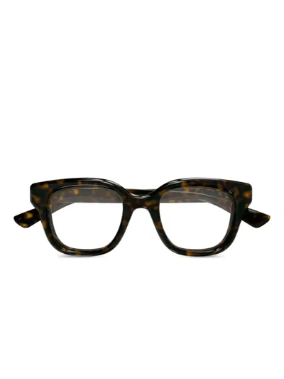 Gucci Double G Glasses In Brown