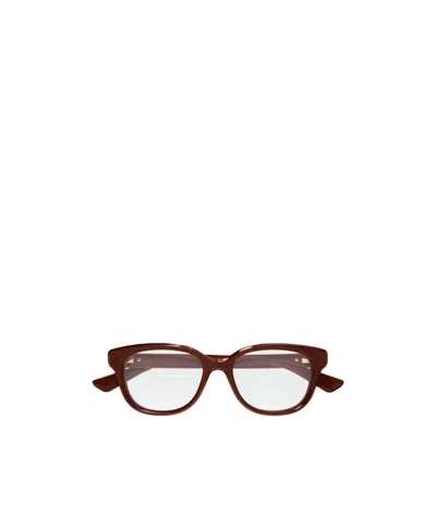 Gucci Double G Glasses In Brown