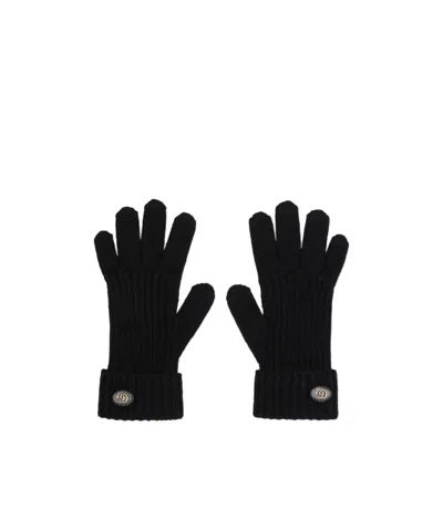 Gucci Double G Gloves In Black