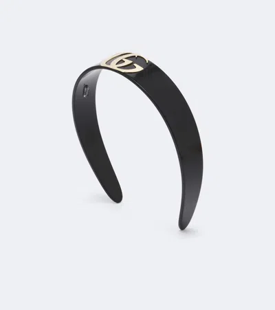 Gucci Double G Headband In Black