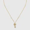 Gucci Double G Key Bracelet With Crystals