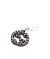 Gucci Double G Key Chain In Black