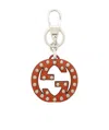 Gucci Double G Key Chain In Red