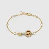 Gucci Double G Key Necklace With Crystals