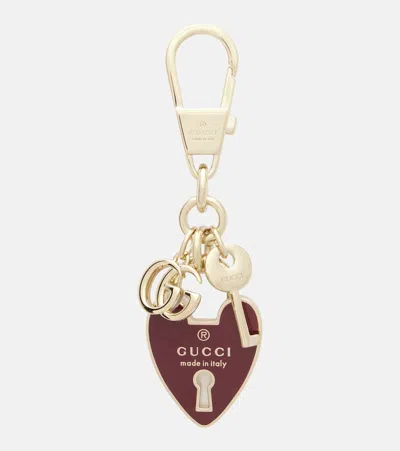 Gucci Double G Keychain In Gold