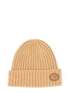 GUCCI DOUBLE G KNITTED BEANIE