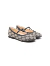 Gucci Double G Leather Ballerina Shoes In Neutrals