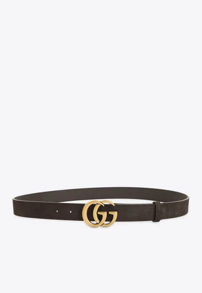Gucci Reversible Logo-buckle Belt In Green