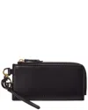 Gucci Double G Leather Card Case In Black