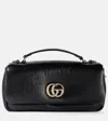 GUCCI DOUBLE G LEATHER CROSSBODY BAG