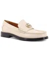 Gucci Double G Leather Loafer In Neutral