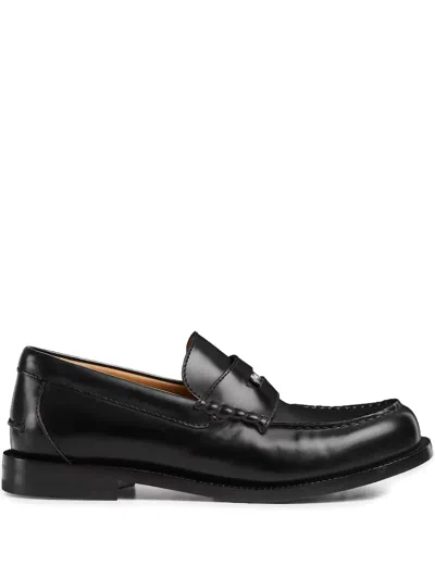 Gucci Double G Loafers In Black