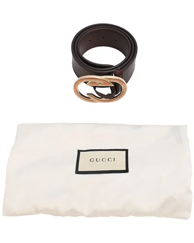 Pre-owned Gucci Double G Logo Belt (authentic Pre-loved)