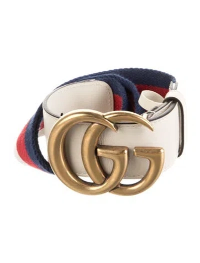 Pre-owned Gucci Double G Logo Belt Kit In Multi