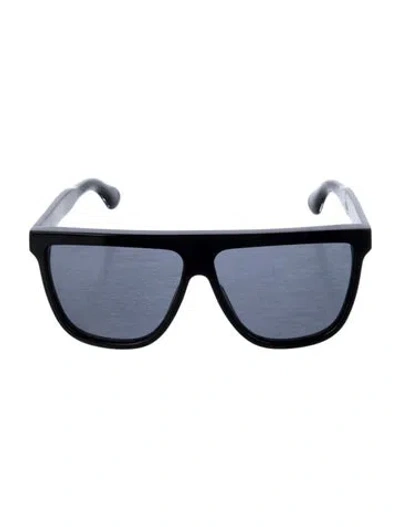 Pre-owned Gucci Double G Logo Wayfarer Sunglasses In Black