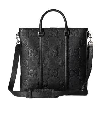 Gucci Double G Medium Shoulder Bag In Black