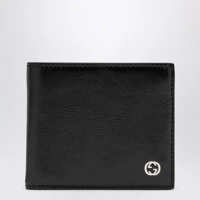 Gucci Double G Mini Calfskin Wallet With Card Slots In Black