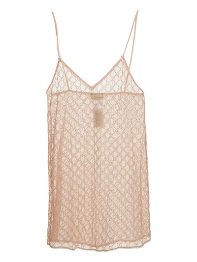 Pre-owned Gucci Double G Mini Dress