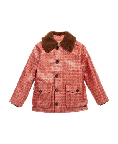 Gucci Kids' Double G Motif Jacket In Red