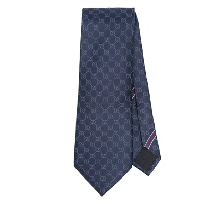 Gucci Double G Motif Tie In Pattern