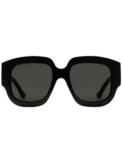 Gucci Square-frame Sunglasses In Black