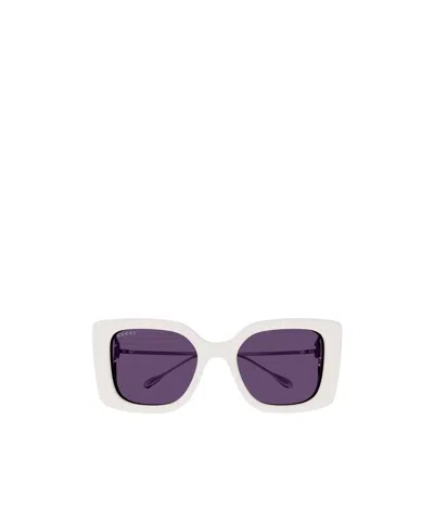 Gucci Double G Oversize-frame Sunglasses In Gray