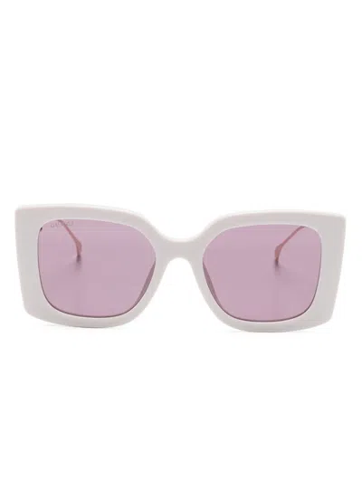 Gucci Double G Oversize-frame Sunglasses In Pink