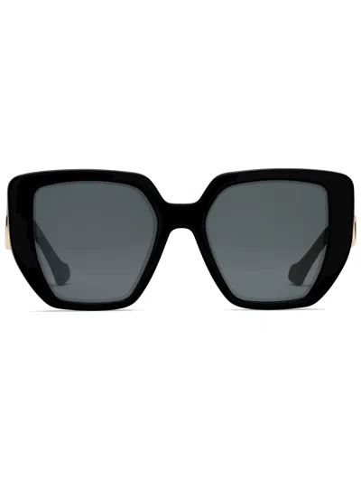 Gucci Double G Oversized-frame Sunglasses In Grey