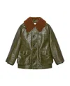 Gucci Double G Pattern Cotton Jacket In Green