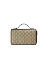 Gucci Double G Pattern Wallet In Nude