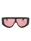 Gucci Mask Sunglasses In Pink