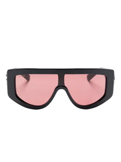 Gucci Mask Sunglasses In Pink