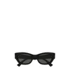 Gucci Gg Extruded 53mm Acetate Cat-eye Sunglasses In Black