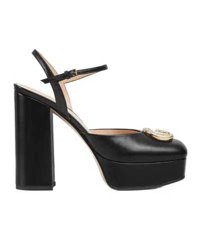 GUCCI GUCCI DOUBLE G PLATFORM PUMPS