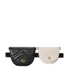 Gucci Double G Quilted Belt Bag In Black