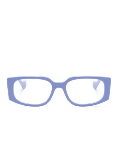 Gucci Gg Brille Mit Eckigem Gestell In Purple