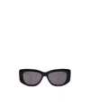 Gucci Double G Rectangle-frame Sunglasses In Gray